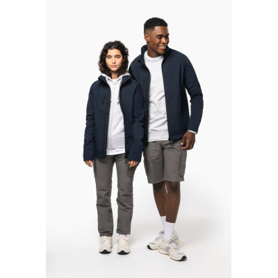 Unisex eco-friendly 3-layer softshell jacket